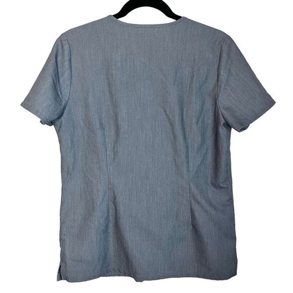 Figs Casma Three-Pocket Scrub Top Gray Sz S - Picture 7 of 8